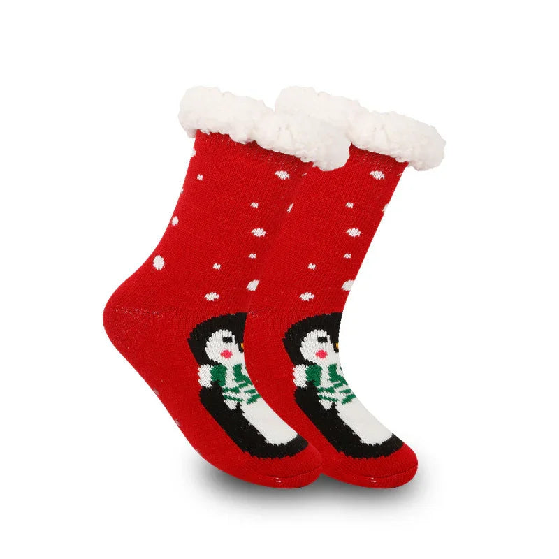 Christmas Women's Thickened Fleece-lined Room Socks EX-STOCK Canada
