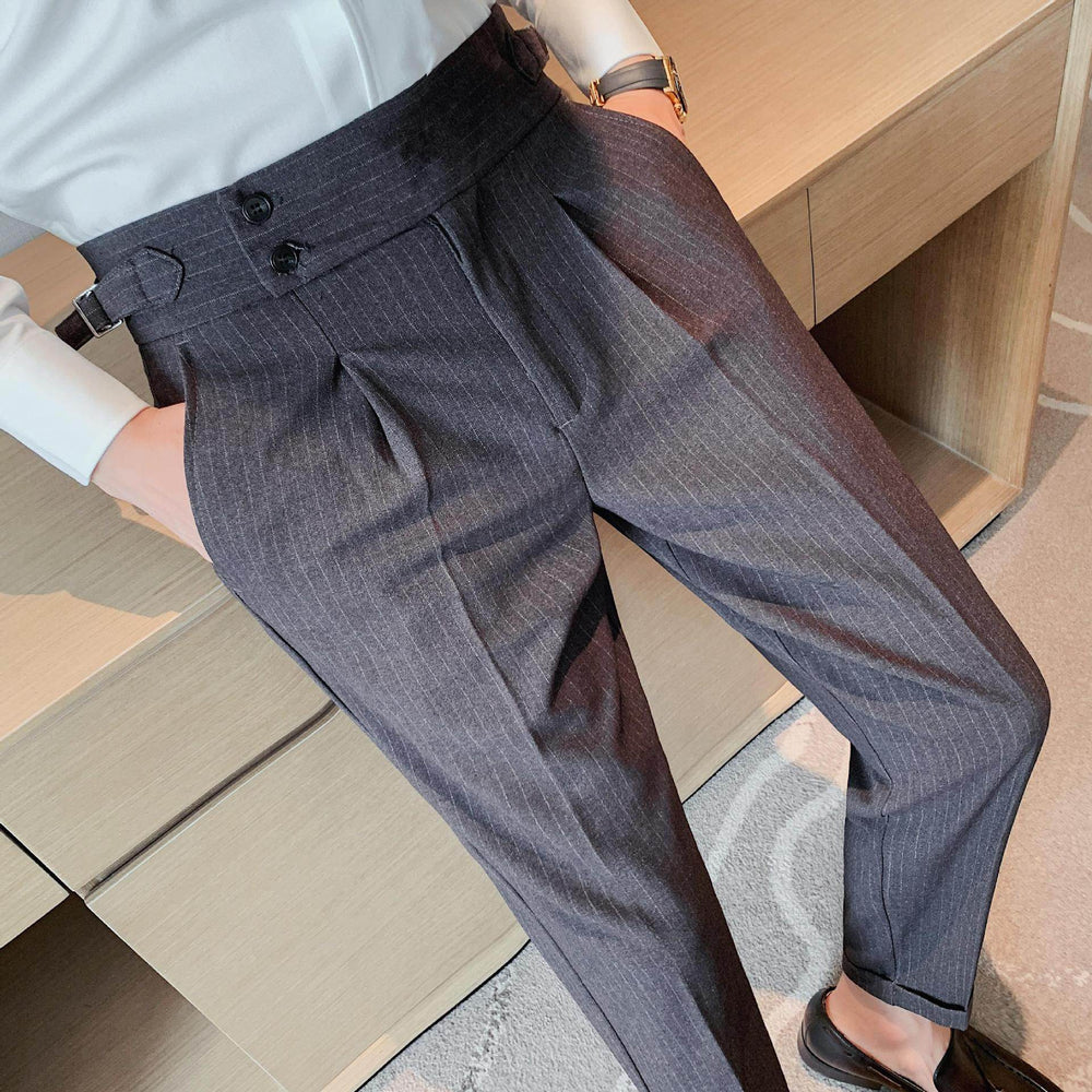 High-waisted Trousers Business Work Chinos trouser for men - EX-STOCK Canada