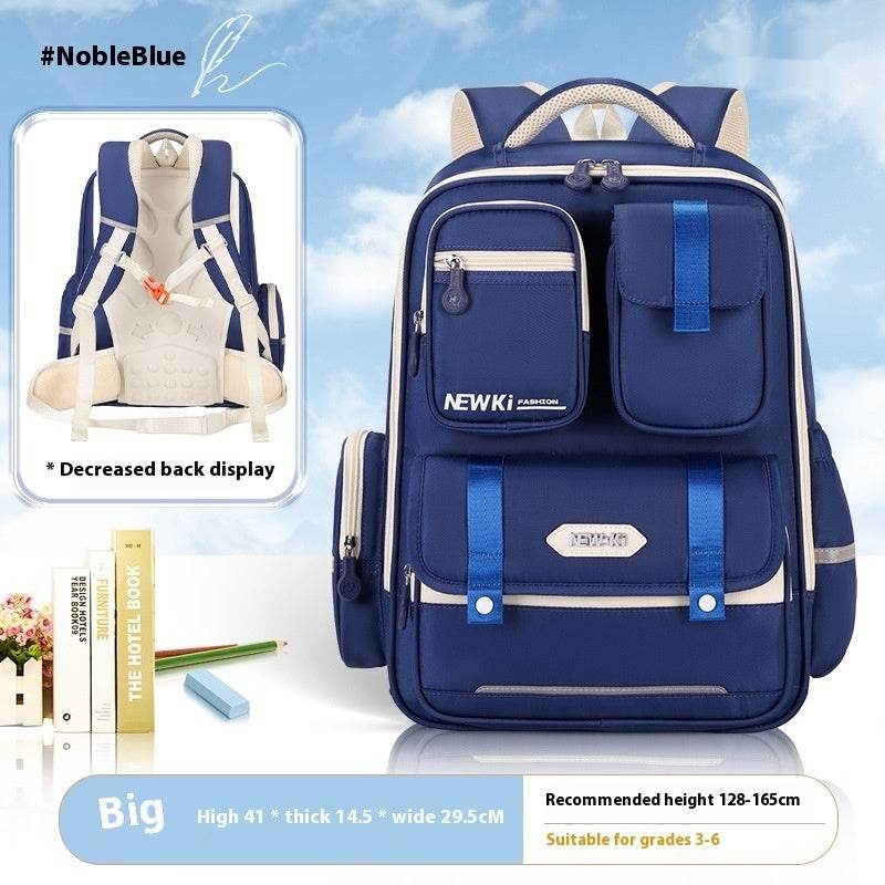 Children's Spine Protection Backpack Multi-compartment Burden Reduction Schoolbag - EX-STOCK Canada