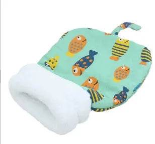 Lambswool Thickened Pocketable New Winter Linen Sleeping Bag Cat Nest - EX-STOCK Canada