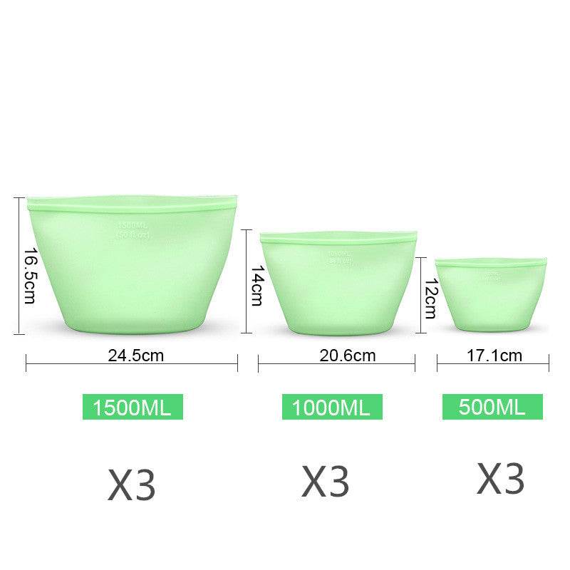 Silicone Food Storage Bag reusable freezer bags - EX-STOCK Canada