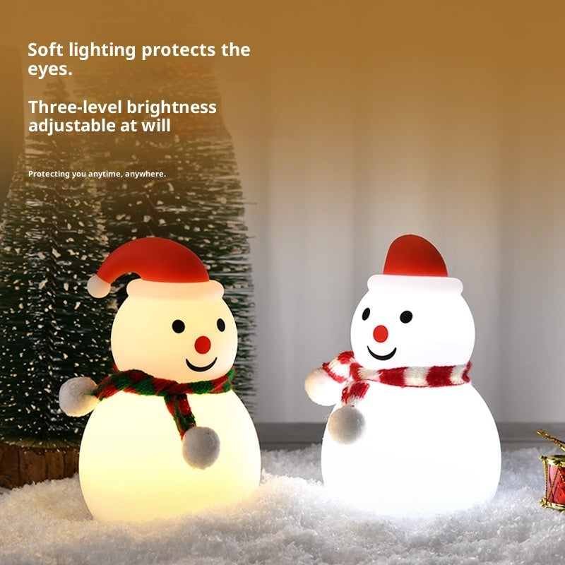 Christmas Snowman Night Light Silicone Bluetooth Audio Small Night Lamp EX-STOCK Canada