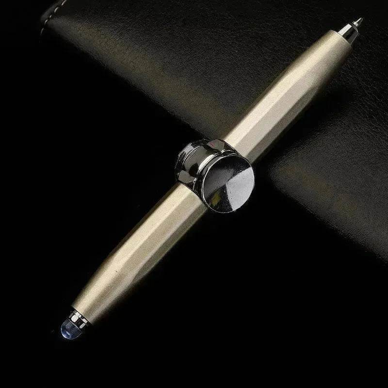 Creative Multi-Function LED Pen Spinning Decompression Gyro Metal Ballpoint Pen Fashion Office School Supplies Writing Pens - EX-STOCK Canada