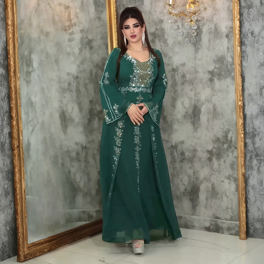 Robe musulmane élégante à haute couture EX-STOCK Canada