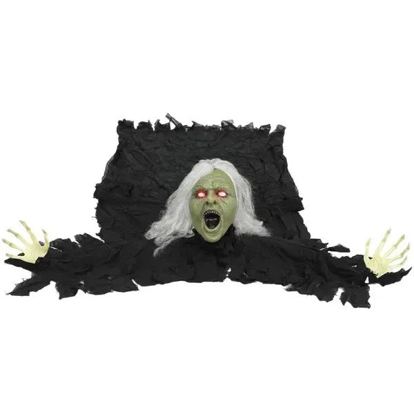 72 Life Size Halloween Animated Crawling Zombie With Glowing LED Eyes, Battery Operated, Indoor Outdoor Party Props EX-STOCK Canada
