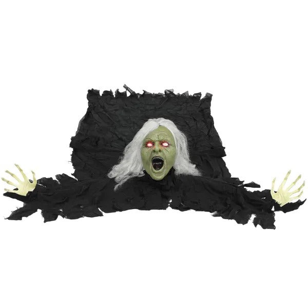 72 Life Size Halloween Animated Crawling Zombie With Glowing LED Eyes, Battery Operated, Indoor Outdoor Party Props EX-STOCK Canada