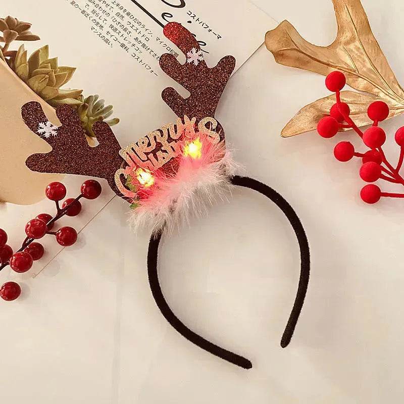 Christmas With Light Headband Snowflake Women's - EX-STOCK Canada