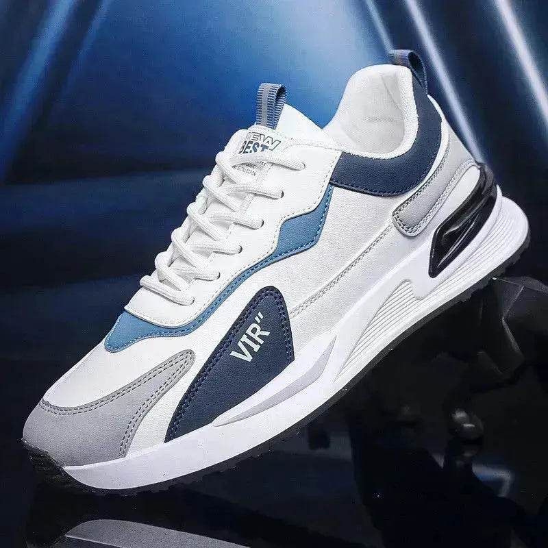 Men's Color Block Mesh Shoes Fashion Casual Lace-up Sneakers Outdoor Breathable Running Sports Shoes - EX-STOCK Canada