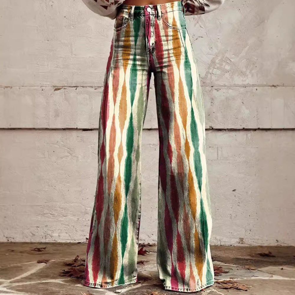 Nouveau Pantalon Décontracté en Jean avec Simulation de Haut-Parleur Thermique 3D Tous-compatibles