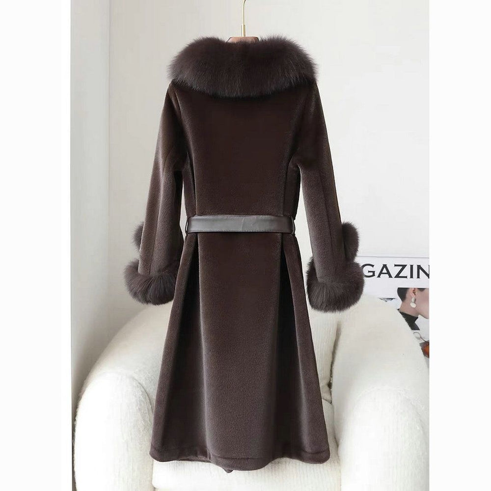 Thickened Faux Mink Coat With Large Fur Collar For Women - EX-STOCK Canada