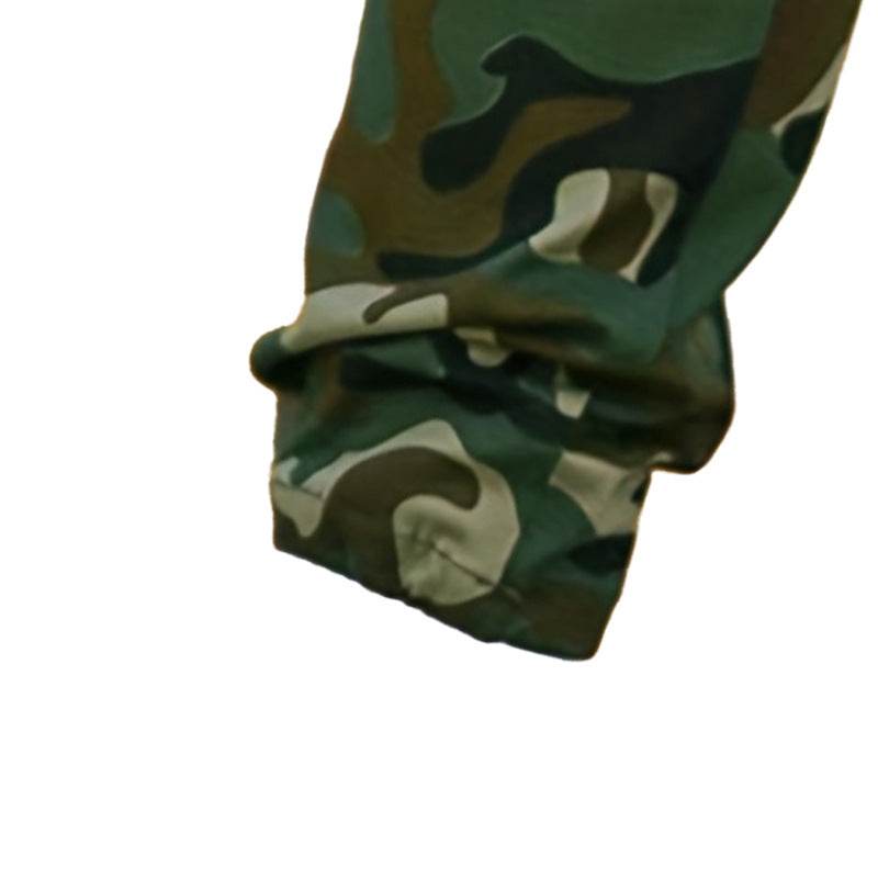 Multi-pocket Camouflage Ankle-tied Men's Military Casual Cargo Slim fit Pants trouser - EX-STOCK Canada