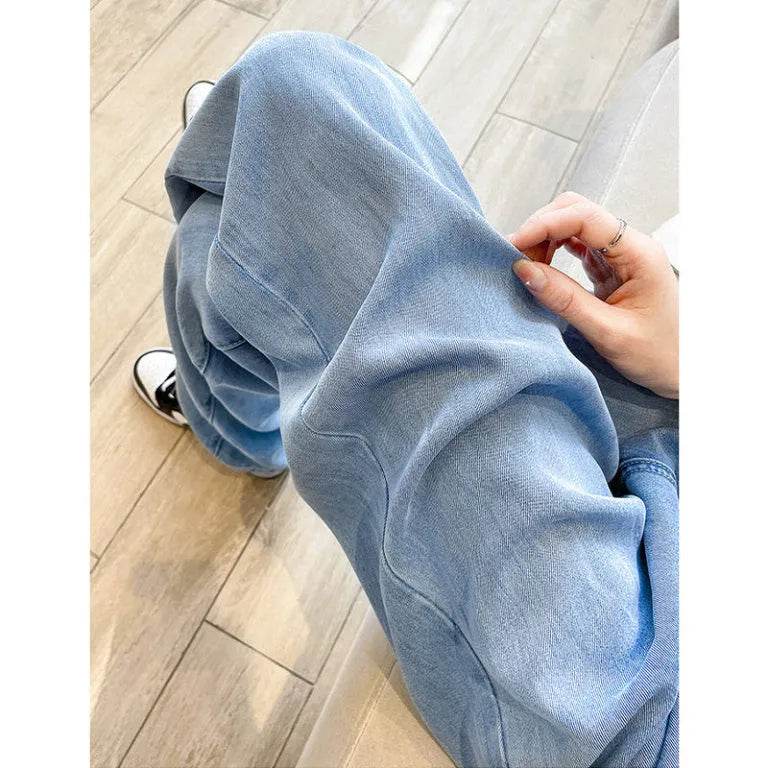Thin And Lightweight Tencel Soft Baggy Jeans Pant For Women - EX-STOCK Canada