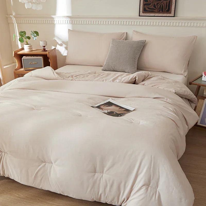 Couette synthétique transfrontalière Amazon Temu pour toutes saisons, insert de couette en coton lavé brossé, vente en gros en usine pour le commerce extérieurEX-STOCK Canada