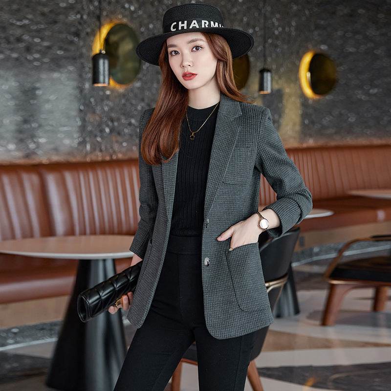 Professional office Business Tweed Blazer Women - EX-STOCK Canada