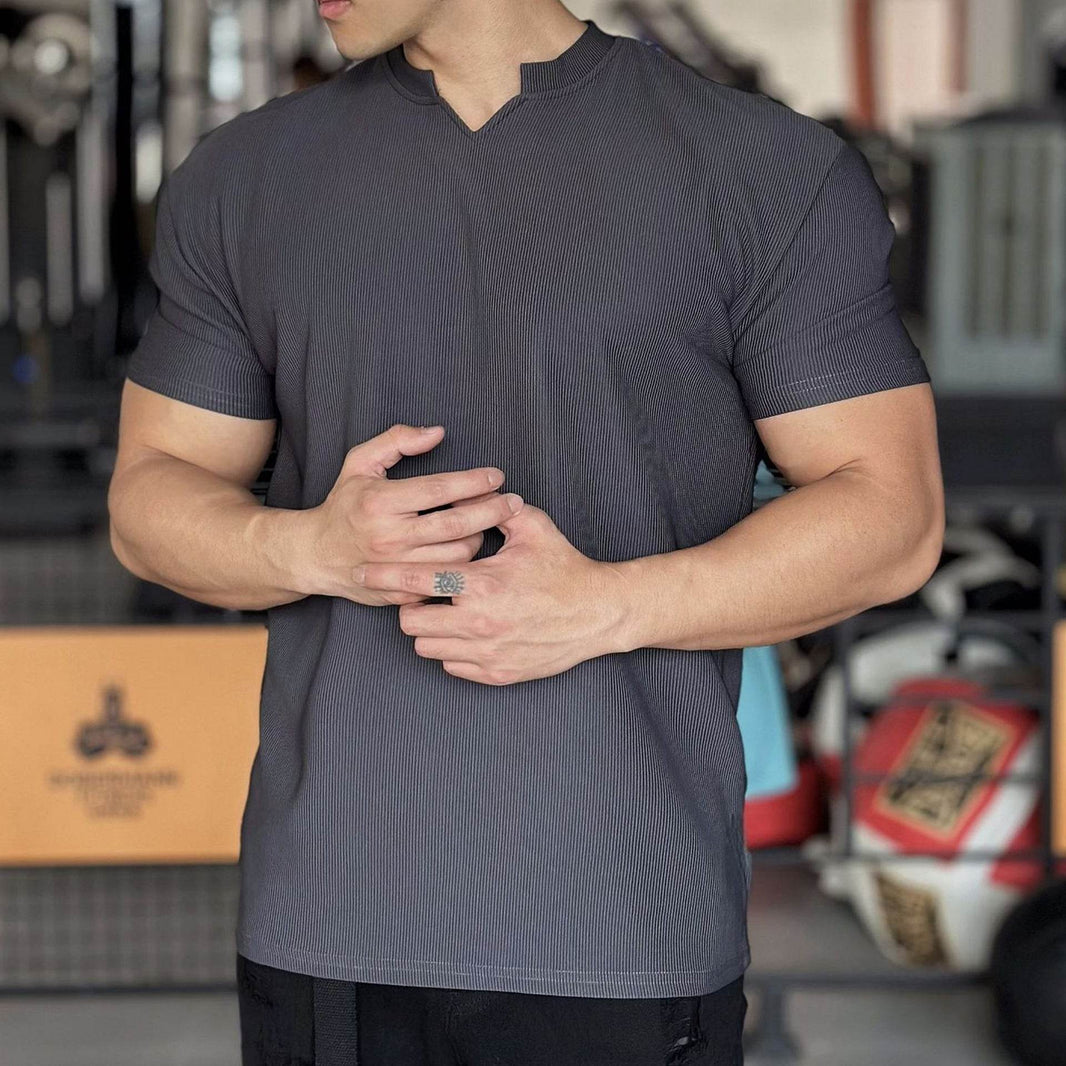 Anti Wrinkle Men Short Sleeve Active wear T-shirt for Workout Gym trainings - EX-STOCK Canada