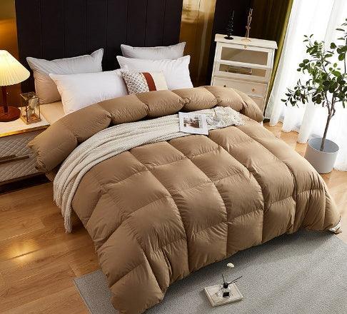 Couette en duvet d'oie en coton de luxe étincelanteEX-STOCK Canada
