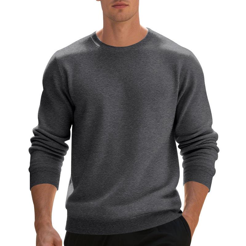 Pull à col rond doublé en polaire pour homme, haut décontracté ampleEX-STOCK Canada