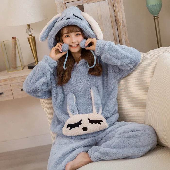 Thick Warm Coral Velvet Pajamas Sets - EX-STOCK Canada