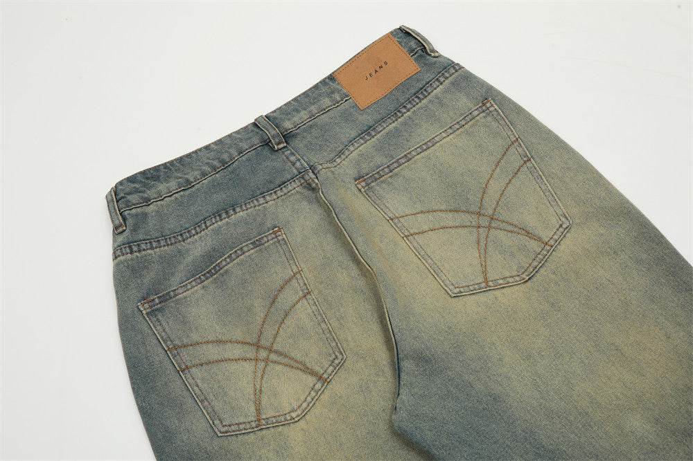 Heavy Industry Washing Hole Denim Trousers Men Jeans - EX-STOCK Canada