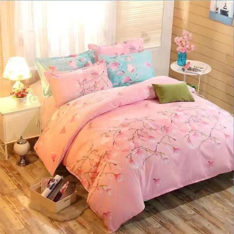 Four-piece Set Duvet Cover One-piece Single Double Thick Bed Sheet Three-piece Set EX-STOCK Canada