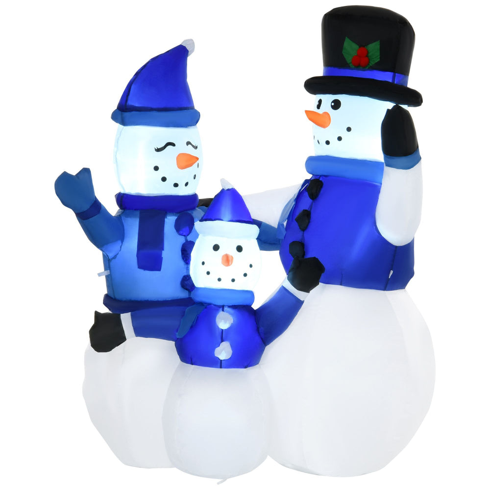 1.2M Tall Large LED Lighted Christmas Inflatable Snowmen Family Outdoor Indoor Holiday Decorations EX-STOCK Canada