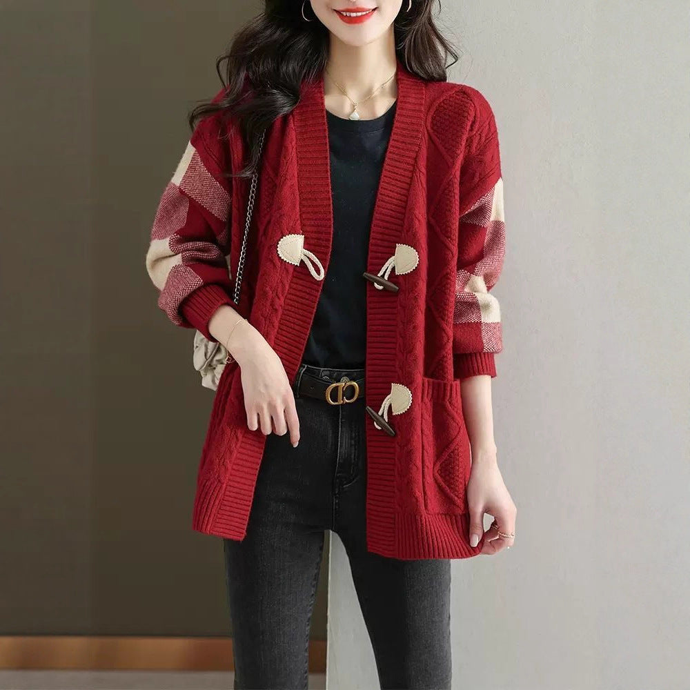 Women's Mid-length Knitted Cardigan Autumn And Winter | EX-STOCK product gallery photo 4