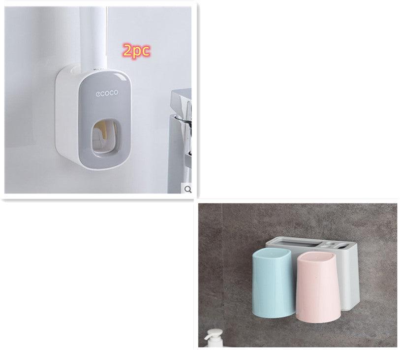 Porte-pâte dentifrice automatique mural Ensemble d'accessoires de salle de bain DistributeurEX-STOCK Canada