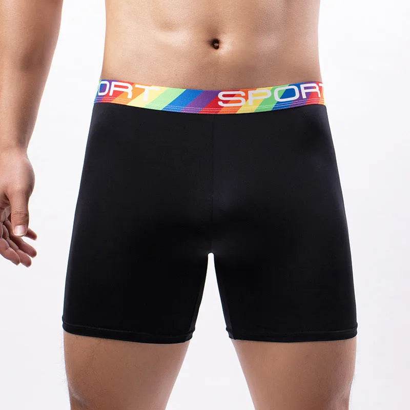 Summer Sports Spandex Plain Boxer Short Underwear for Men - EX-STOCK Canada
