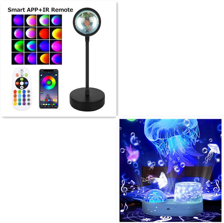 Sunset Projection Lamp Sunset Projector Night Light Wall Decoration Lighting EX-STOCK Canada