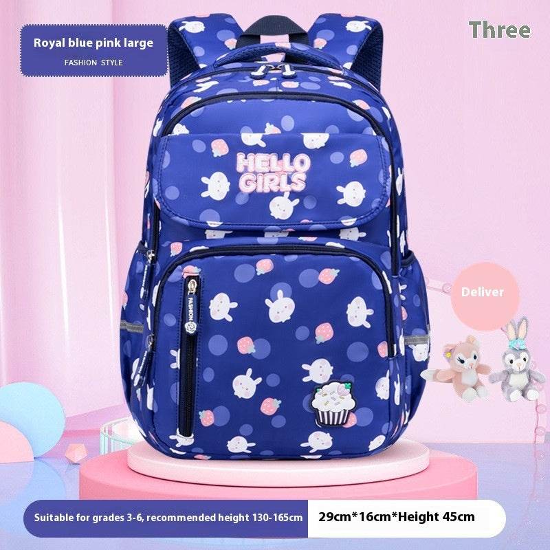 6-12-year-old Primary School Children Girls Backpack Large Capacity Schoolbag - EX-STOCK Canada
