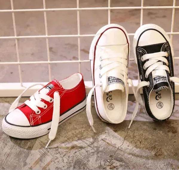 Canvas shoes non-slip casual shoes student parent-child shoes new baby shoes white shoes - EX-STOCK Canada