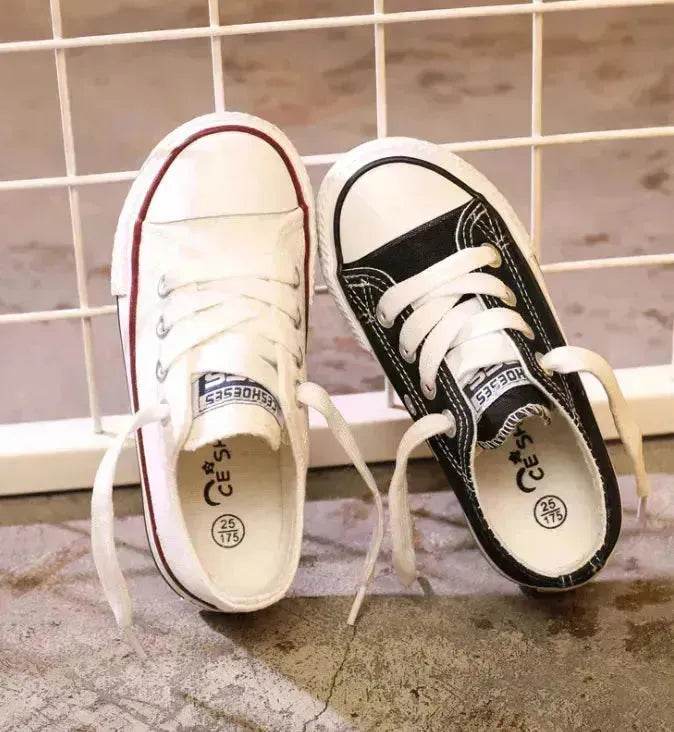 Canvas shoes non-slip casual shoes student parent-child shoes new baby shoes white shoes - EX-STOCK Canada