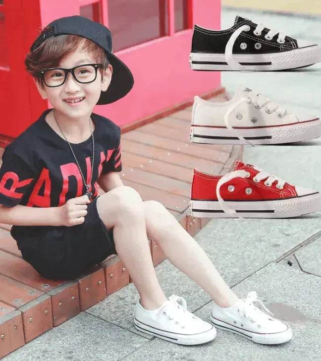 Canvas shoes non-slip casual shoes student parent-child shoes new baby shoes white shoes - EX-STOCK Canada