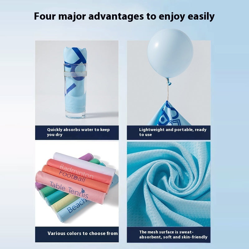 Cold Feeling Towel Outdoor Sports Sweat-absorbent Breathable Towel EX-STOCK Canada