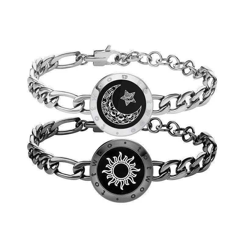 Lovers Sun-Moon Smart Sensing Couple Bracelet - EX-STOCK Canada