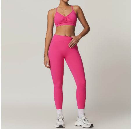 2pcs Yoga Outfit set Sport Fitness Workout Gym wear for women - EX-STOCK Canada