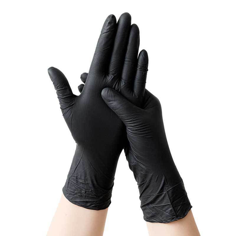 Gants jetables en nitrile épaissis de qualité alimentaire étanches