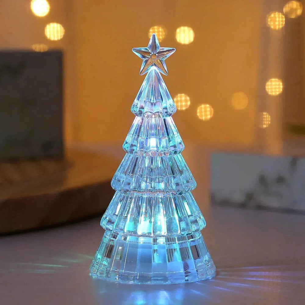 Christmas Lawn Decoration Light-emitting Christmas Tree Crystal Small Night Lamp - EX-STOCK Canada