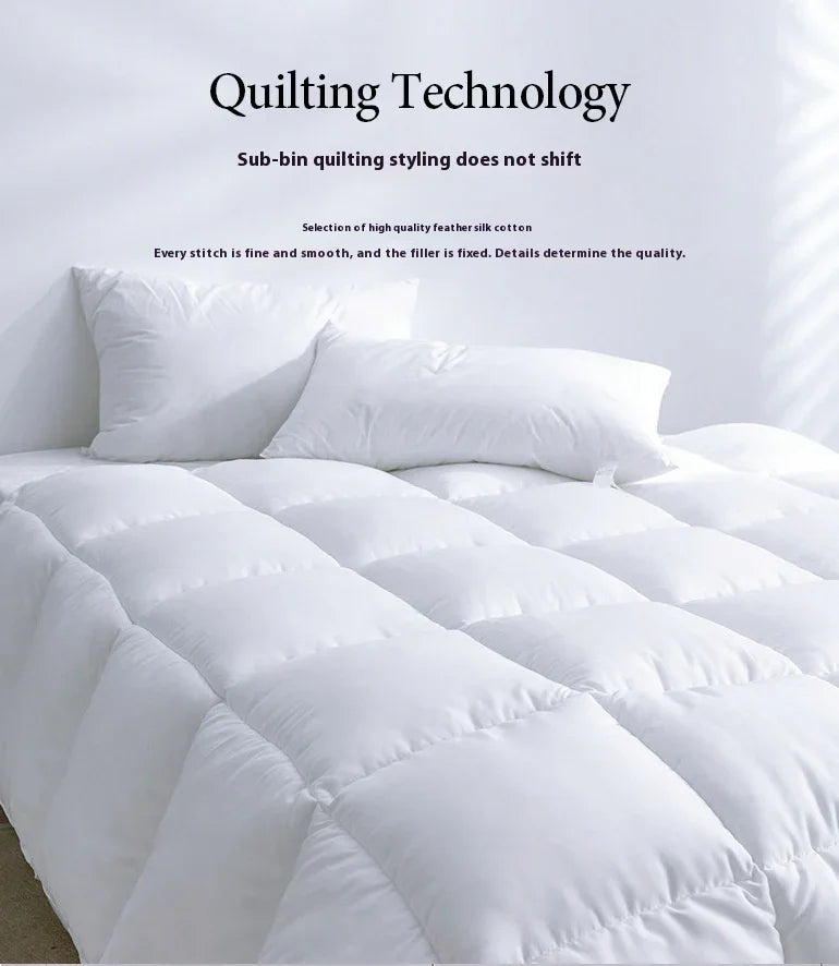 Chemical Fiber Bed & Breakfast Hotel Duvet Insert Thick Feather Velvet Quilt EX-STOCK Canada