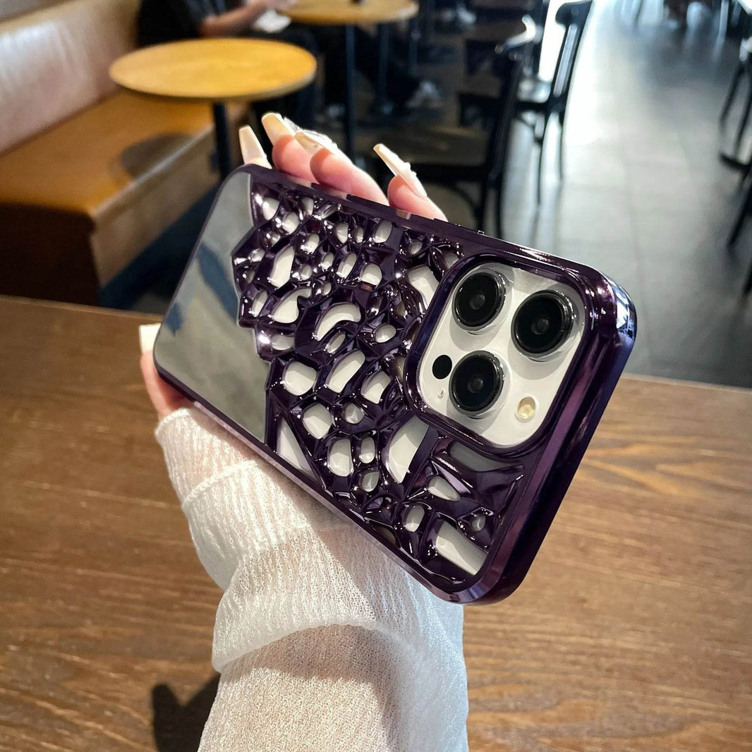 Electroplating Hollow Cooling Mirror iphone Case - EX-STOCK Canada