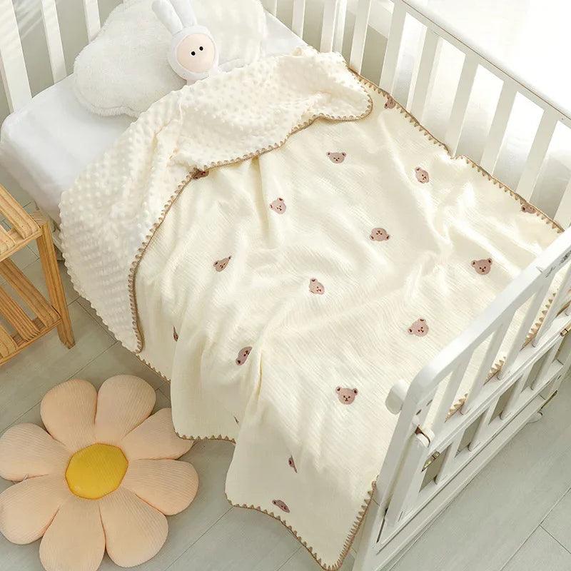 Doudou Blanket Baby Blanket Crepe Newborn Soothing Blanket EX-STOCK Canada