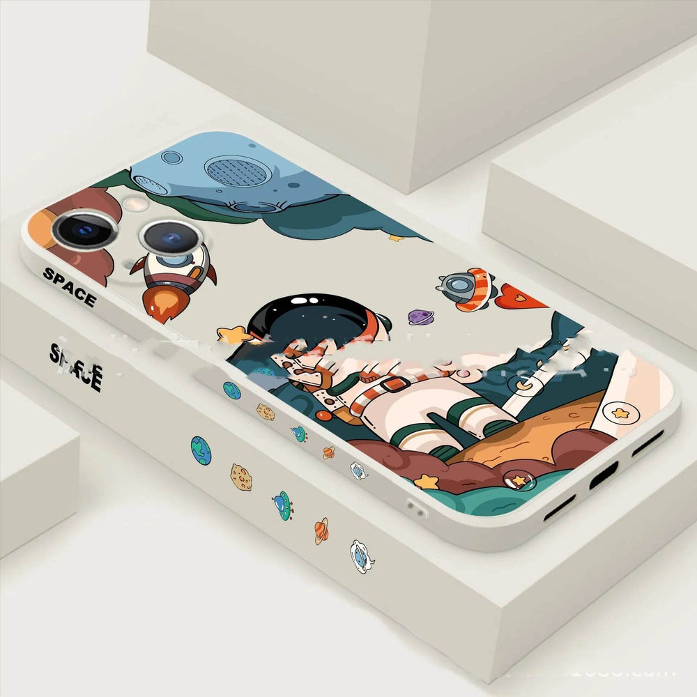 Rocket Astronaut Side Phone Case - EX-STOCK Canada