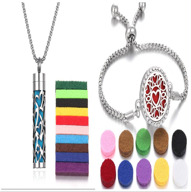 Bracelet d'aromathérapie kaléidoscope 2024 Nouveau Parfum Diffuseur d'huile essentielle Médaillon Bracelet Charms Bijoux diffuseur d'arôme pour femmes - EX-STOCK Canada