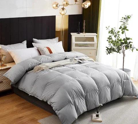Couette en duvet d'oie en coton de luxe étincelanteEX-STOCK Canada