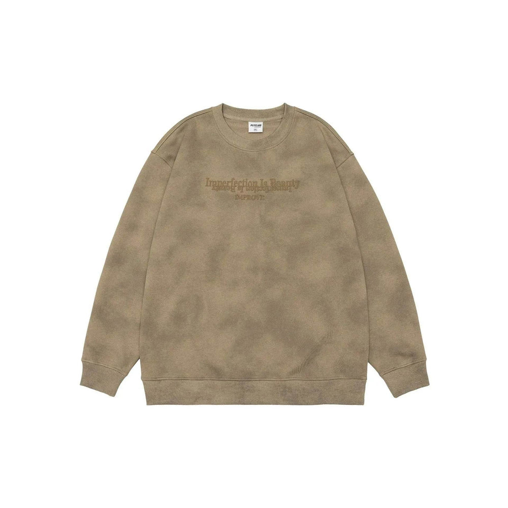 Retro heavy Oversized Crew neck Pullover sweatshirt for men - EX-STOCK Canada