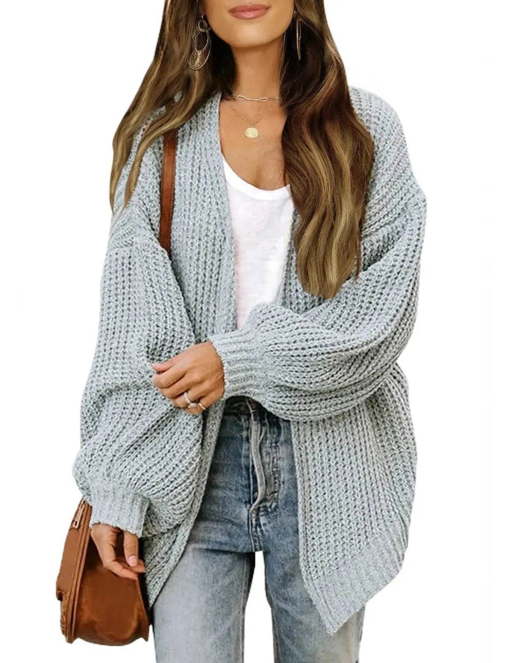 Fall fashioned jacket Knitted Cardigan sweater for women - EX-STOCK Canada