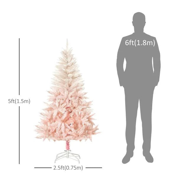 5ft Artificial Christmas Tree Home Decoration Automatic Open White EX-STOCK Canada