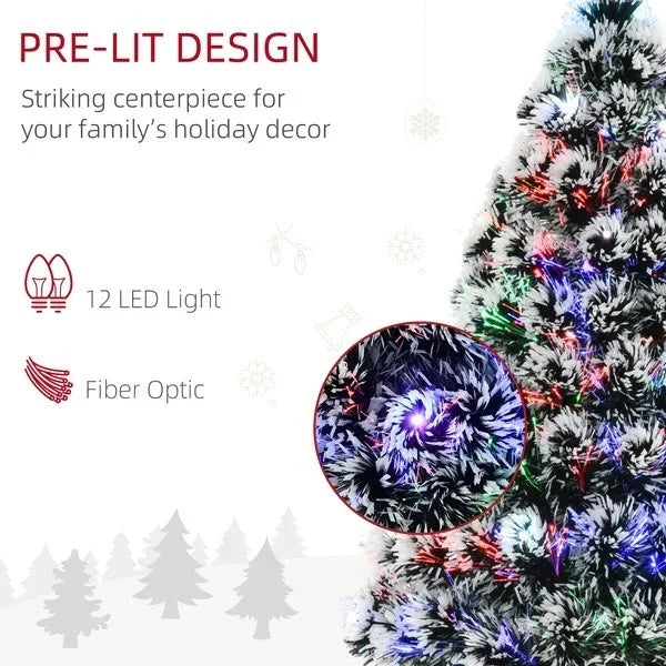 3ft Pre-Lit LED Optical Fiber Christmas Tree W Stand EX-STOCK Canada
