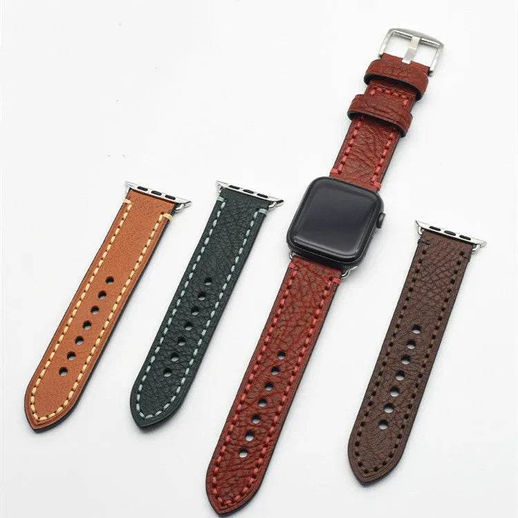 Casual Simple Top Layer Cow Leather Watch Strap - EX-STOCK Canada