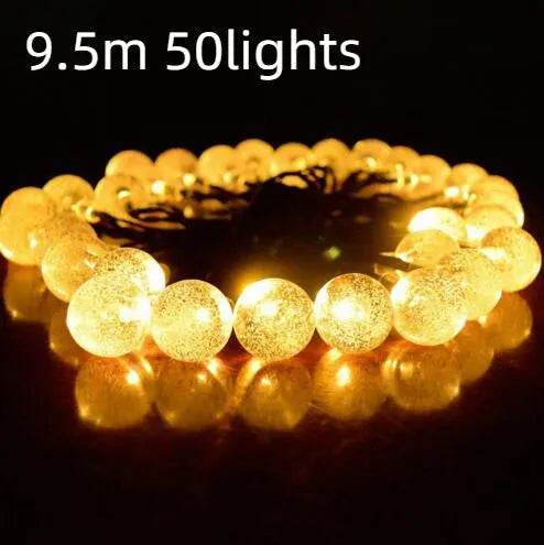 Crystal solar power of the led lamp string lights christmas lights solar garden outdoor decoration for christmas - EX-STOCK Canada